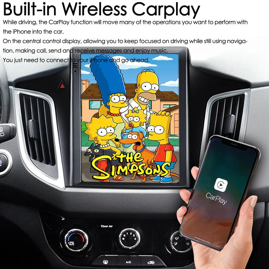 9.7" Android 15 Car Radio For Hyundai Creta Ix25 2016-2018 2 Din Multimedia Player Navigat