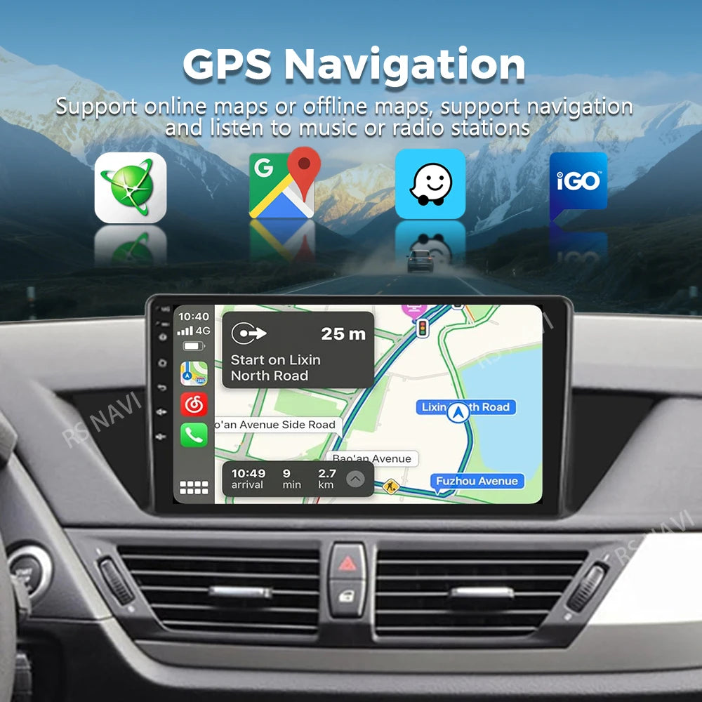 Android 16 For BMW X1 E84 2009 - 2012 2K QLED Android Car Radio Multimedia Video Player GP