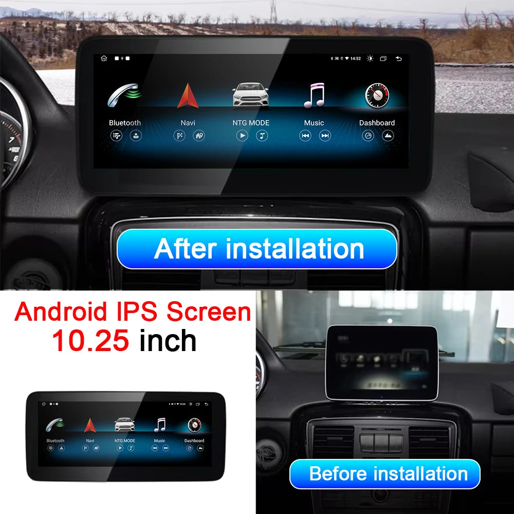 10.25inch Android 14 Car Multimedia Player For Mercedes Benz G Class G500 G300 W463 W461 2