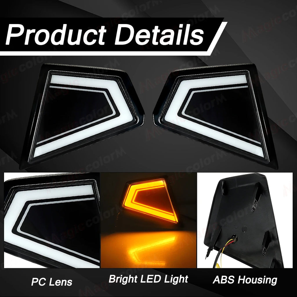 LED Daytime Running Lights For Toyota Hilux Travo 2026 DRL Fog Turn Signal Lamps Start Up  | AUTOKITSHOP