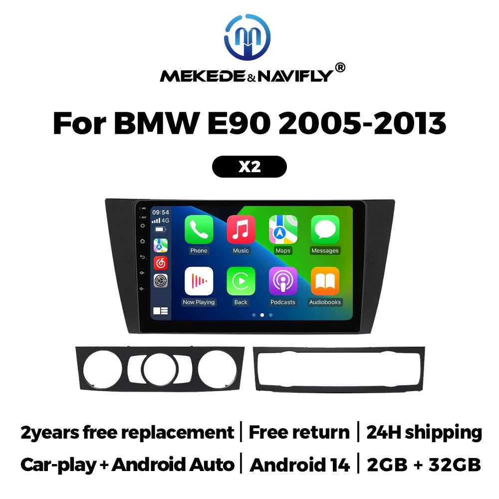 Android 14 Car Radio Stereo For BMW 3 Series bmw e90 E91 E92 E93 2005-2013 Multimedia Play