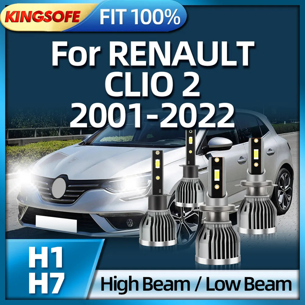 Roadsun Led Bulb 26000LM Car Headlight Auto Lamp For RENAULT CLIO 2 2001 2002 2003 2004 20