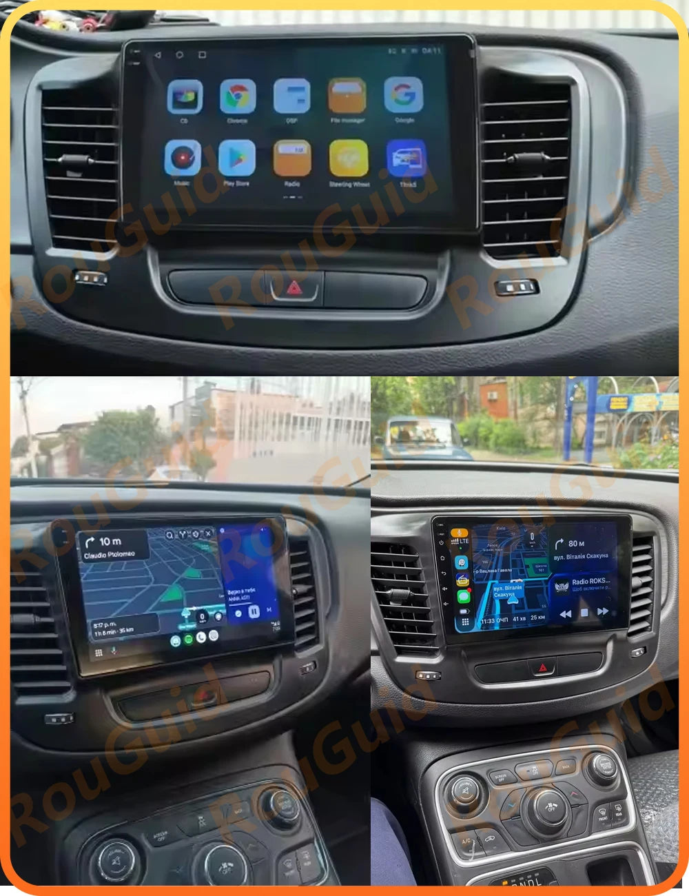 Android 16 Car Radio For Chrysler 200 200C 2015 2016 2017 2018 2019 GPS Navigation BT Head | AUTOKITSHOP