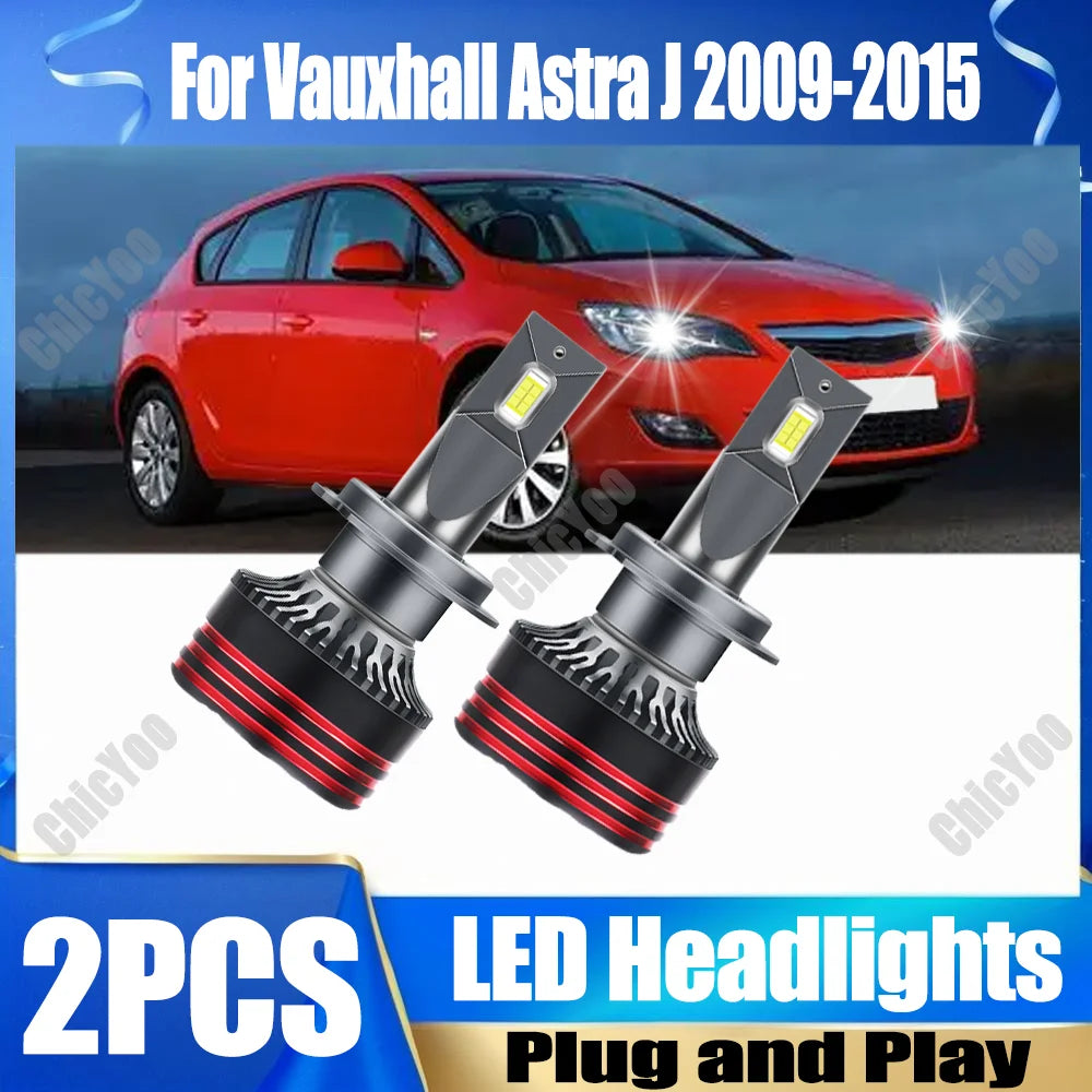 Canbus H7 LED Car Headlights 6000K White 150W 30000LM High Power For Vauxhall Astra J 2009