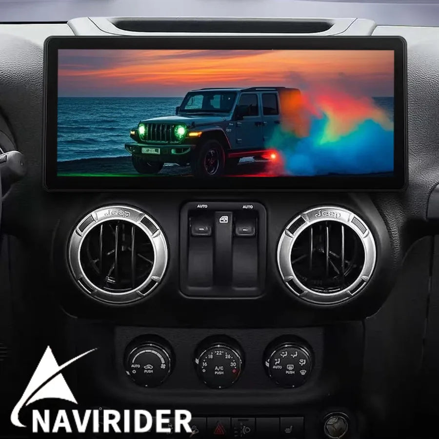 12G+256G CarPlay For Jeep Wrangler 2011-2017 12.3" QLED Screen Android 14 Car Audio GPS Mu | AUTOKITSHOP