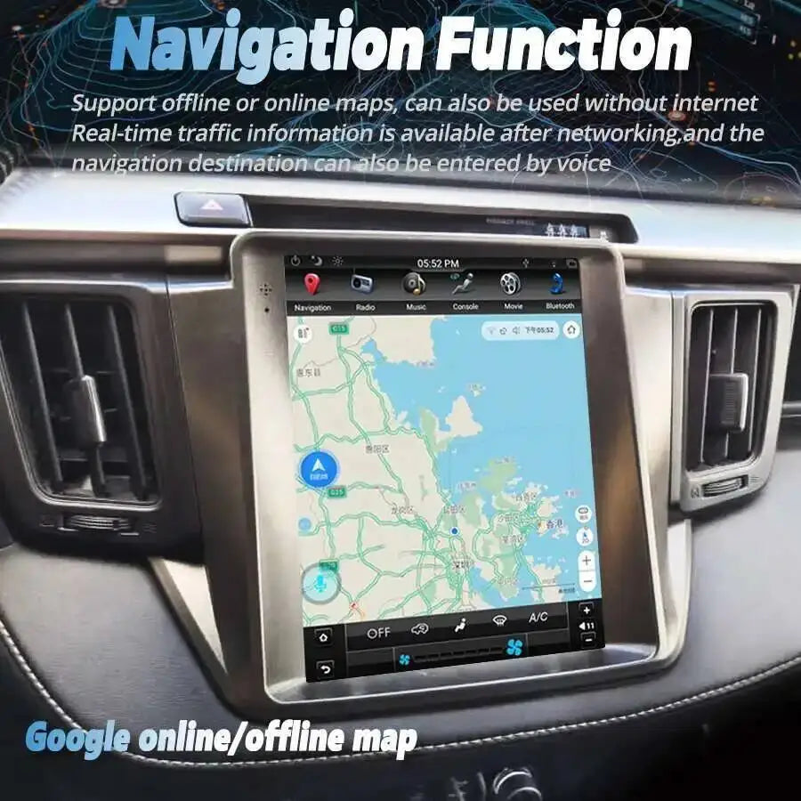 9.7inch 4G Car Radio Android 15 Carplay For Toyota RAV4 RAV 4 2014-2018 Multimedia Video P
