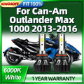 Motorcycle 120W White 9005 LED Headlight Bulbs 6000k with Fan For Can-Am Outlander Max 100
