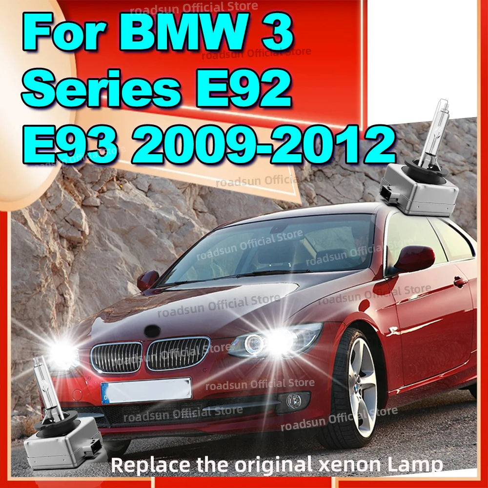2X Xenon Hid Car Headlight Bulbs 6000K Lamp 35W For BMW 3 Series E92 E93 2009-2012