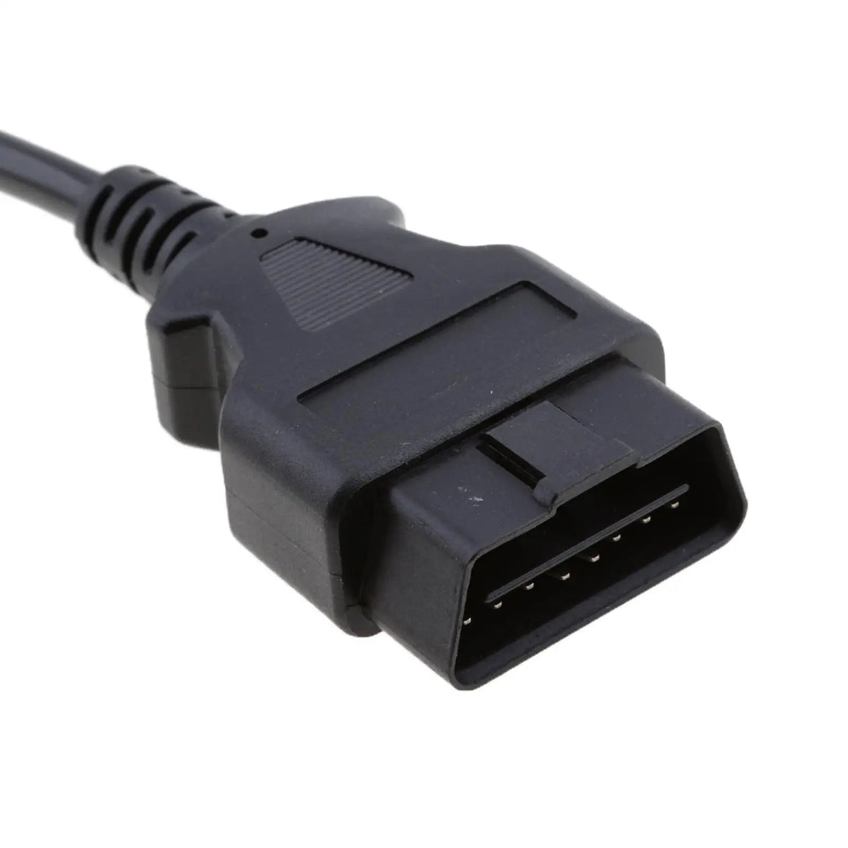 OBD2 16 Pin Converter Adapter Cable Durable Plastic Metal Diagnostic Extension for Car Repair Ga - Automotive LED Light