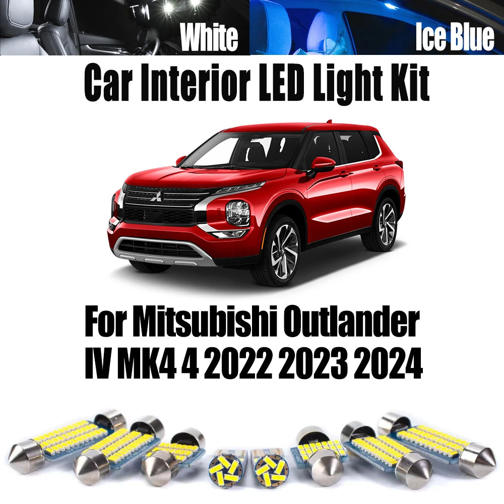 14-Piece LED Interior Light Kit for Mitsubishi Outlander IV MK4 4 - Canbus Error-Free Bulbs | AUTOKITSHOP