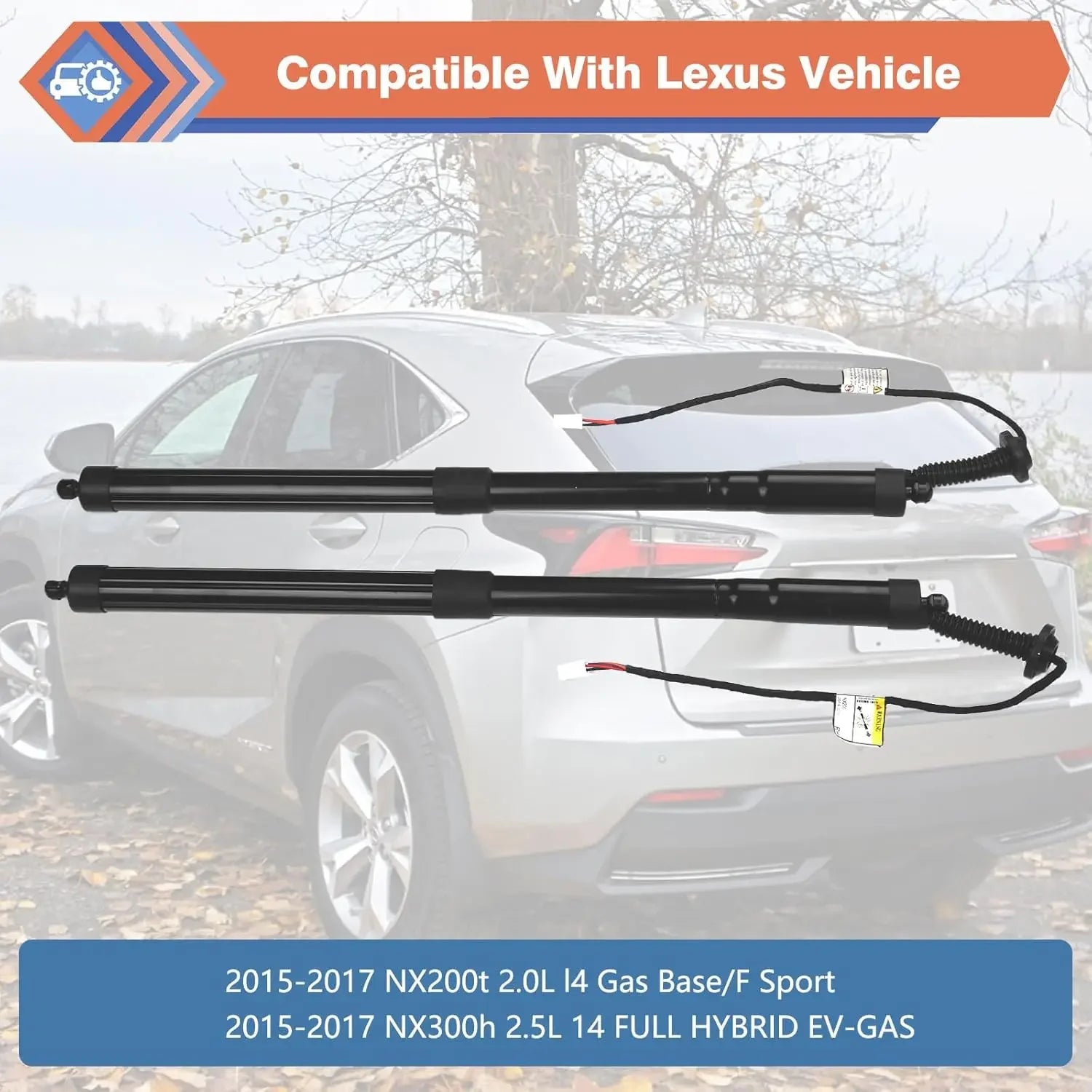 Electric Tailgate Struts Rear For 2015-2017 Lexus NX200t NX300h 2.0L 2.5L L4 68920-79016 6 | AUTOKITSHOP