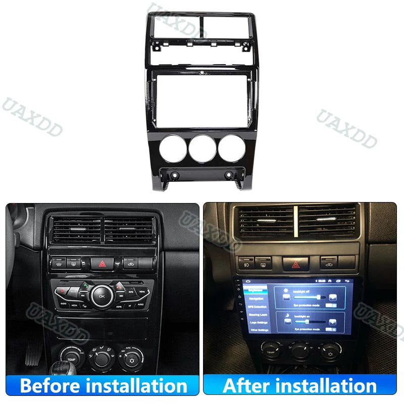 For 2013-2018 LADA PRIORA 9INCH 2 Din Car stereo radio Android frame panel fascia cable vi