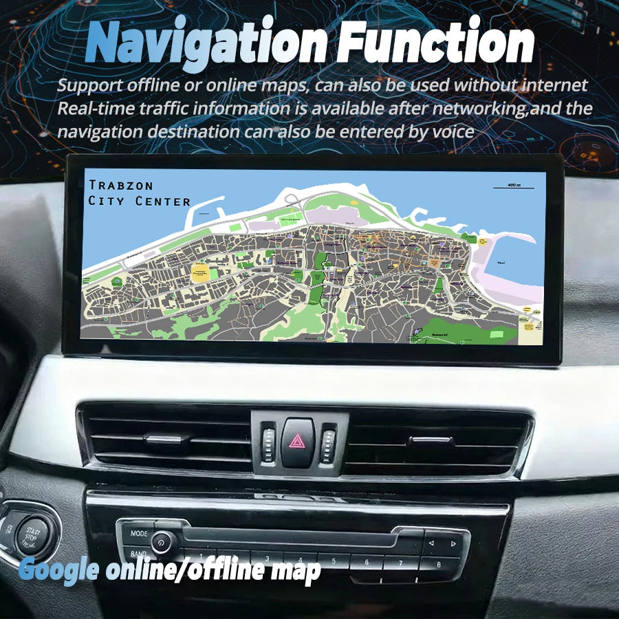 Car Radio 15.8inch Android 13 For BMW X1 X2 F48 F49 2016-2017 GPS Carplay GPS Navigation S