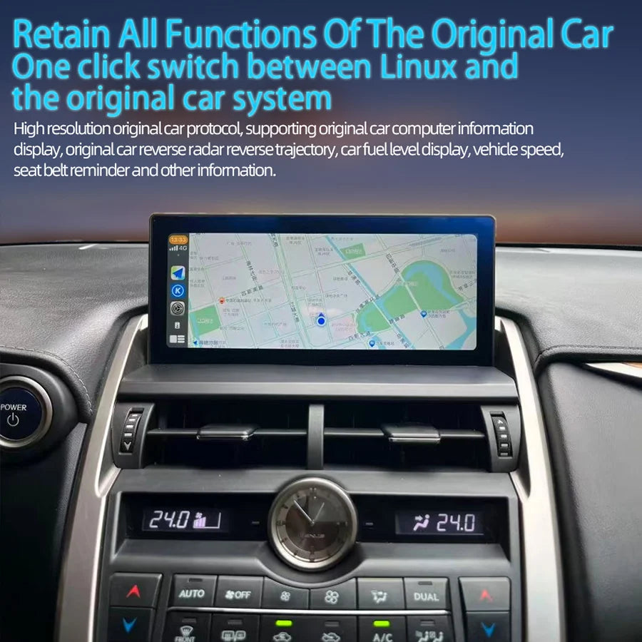 10.25inch Linux For Lexus NX Nx200 Nx200T 300h 2014-2021 Car Radio Multimedia Video Player