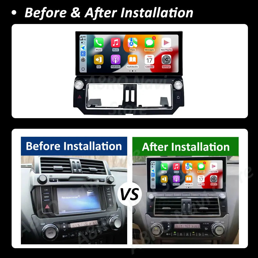 Intelligent System Android 15 for Toyota Land Cruiser Prado 150 2014 2015 2016 2017 Carpla | AUTOKITSHOP