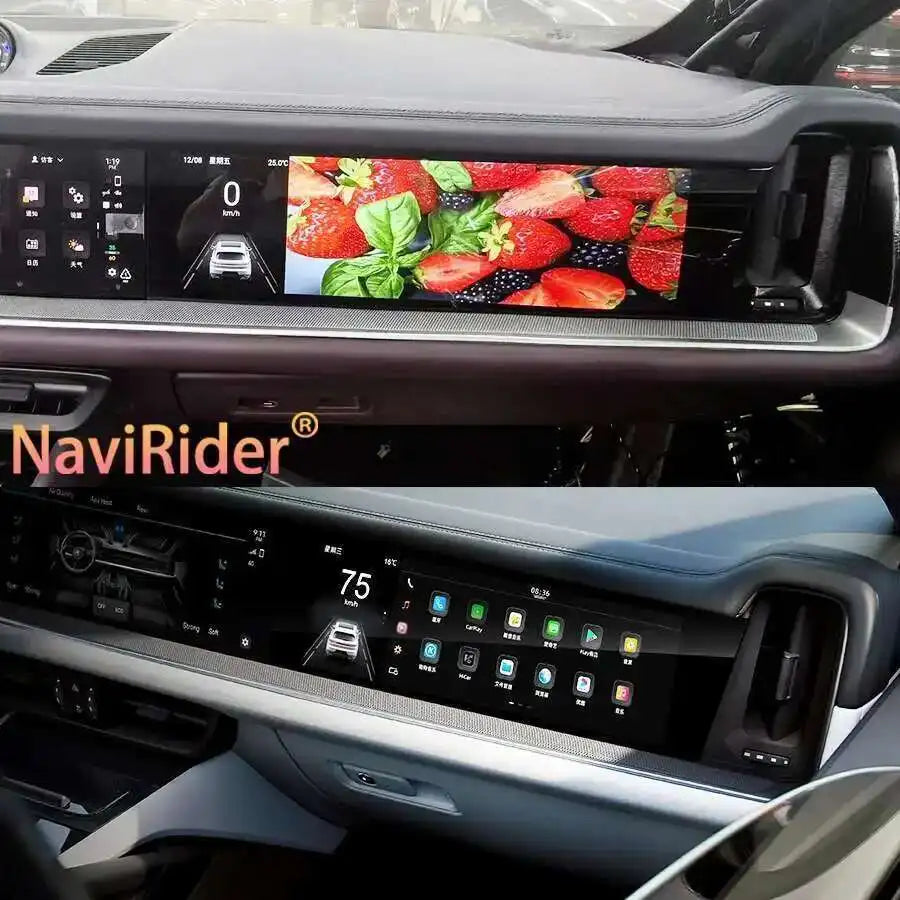 Car Copilot Carplay Android Screen For Porsche Cayenne 2024 Car Navigation Multimedia Play