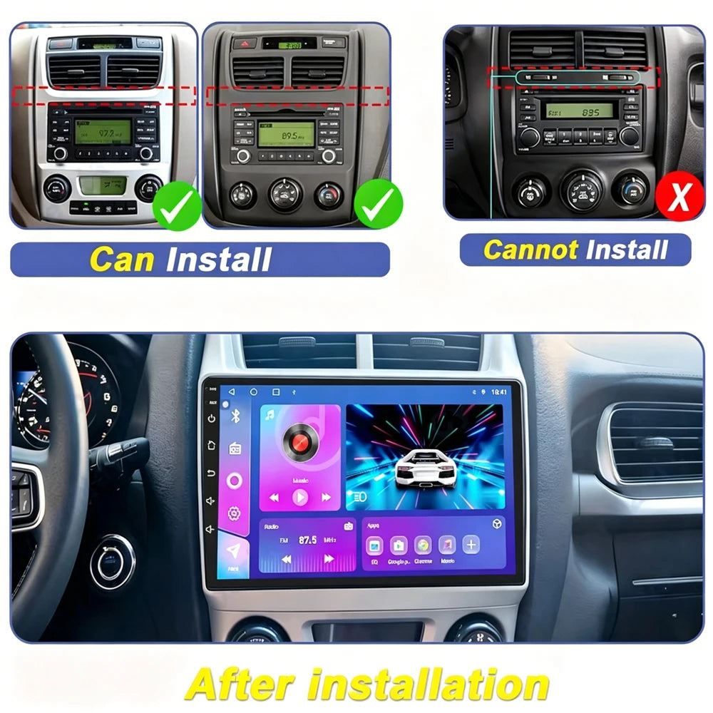 Car Radio For Kia Sportage 2 2007 2008 2009 20010-2013 Android 16 Navigation GPS Multimedi