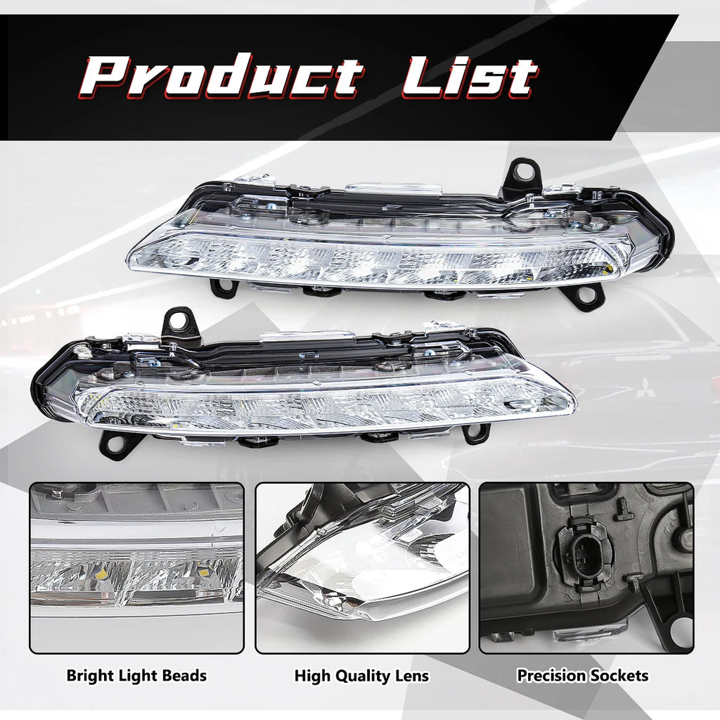 2218201756 2218201856 DRL For Mercedes Benz S-Class W221 S350 S500 C250 C300 LED Daytime R | AUTOKITSHOP