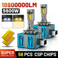 D1S LED Headlights HID D1S D3S D8S D1R D3R D8R Turbo LED 18800000LM Two-sided 56pcs CSP Ch