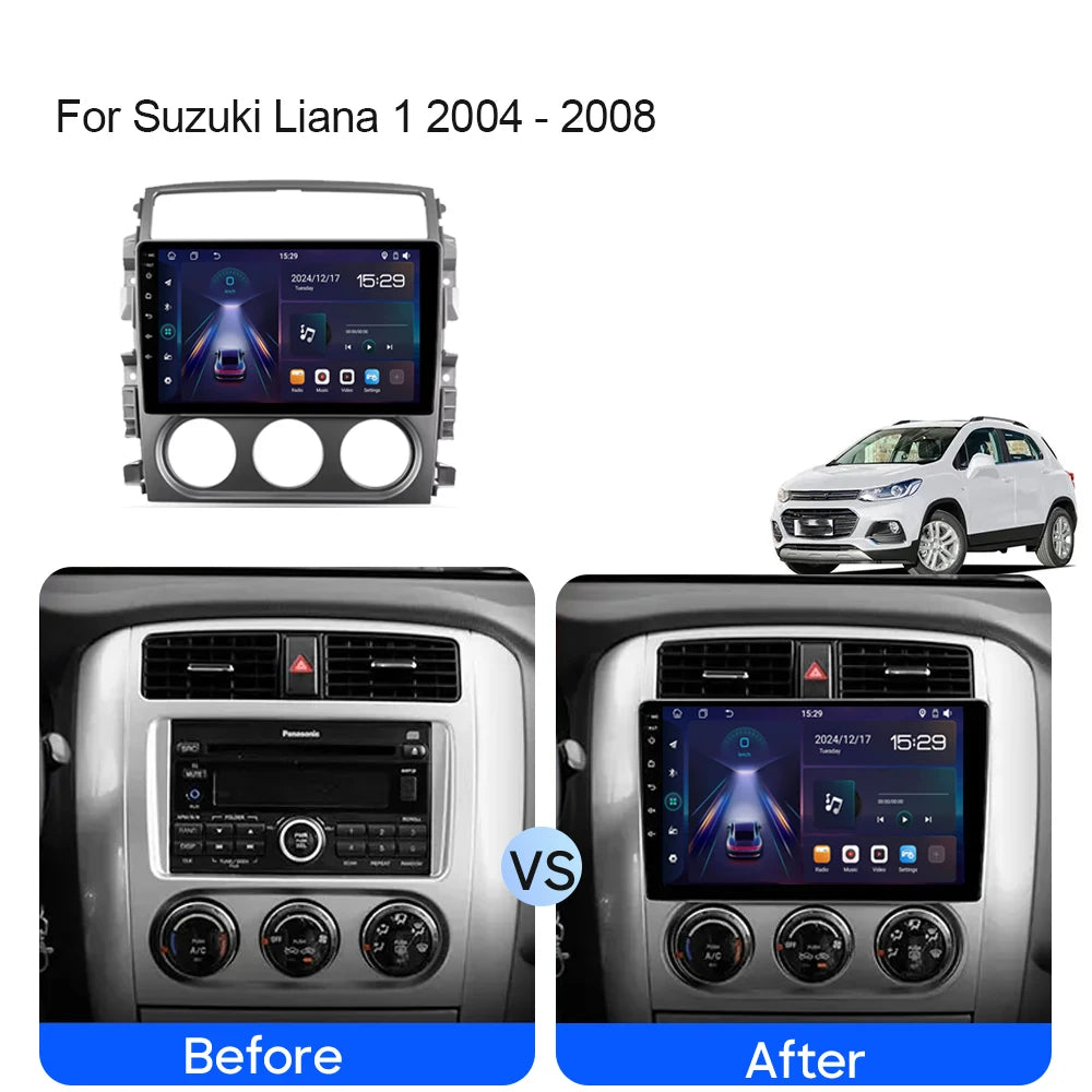 For Suzuki Liana 1 2004 - 2008 WIFI Car Intelligent Systems Android Auto Radio Carplay Nav