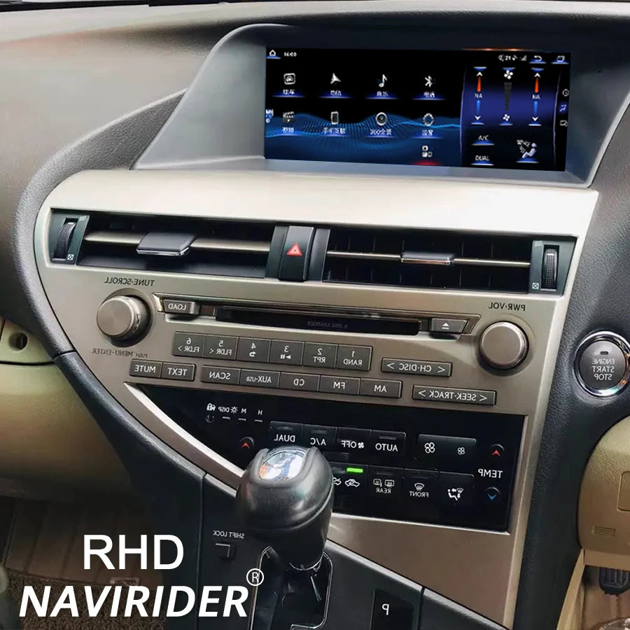 GPS Navi BT 2Din Android 14 For LEXUS RX270 RX350 2009 - 2015 RHD Wireless Carplay Car Rad