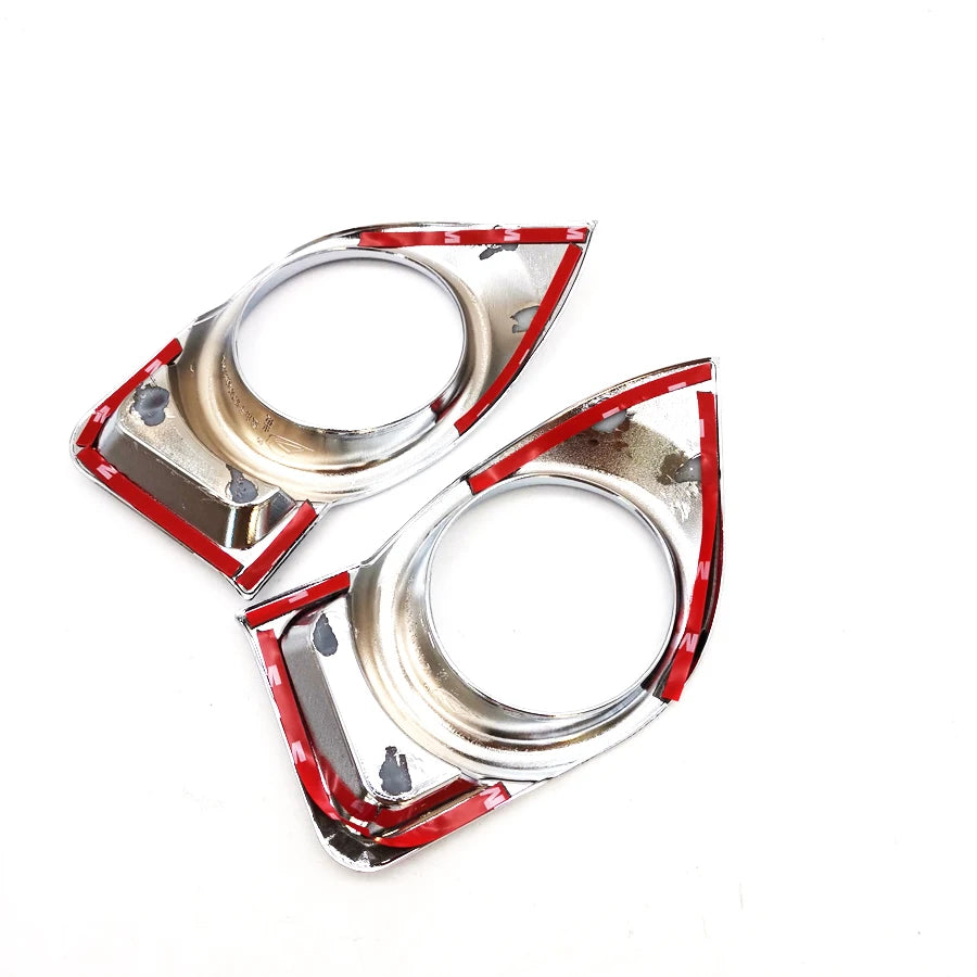 2x Car Chrome Front Fog Light Lamp Cover Trim Kit For 2014-16 Toyota Highlander