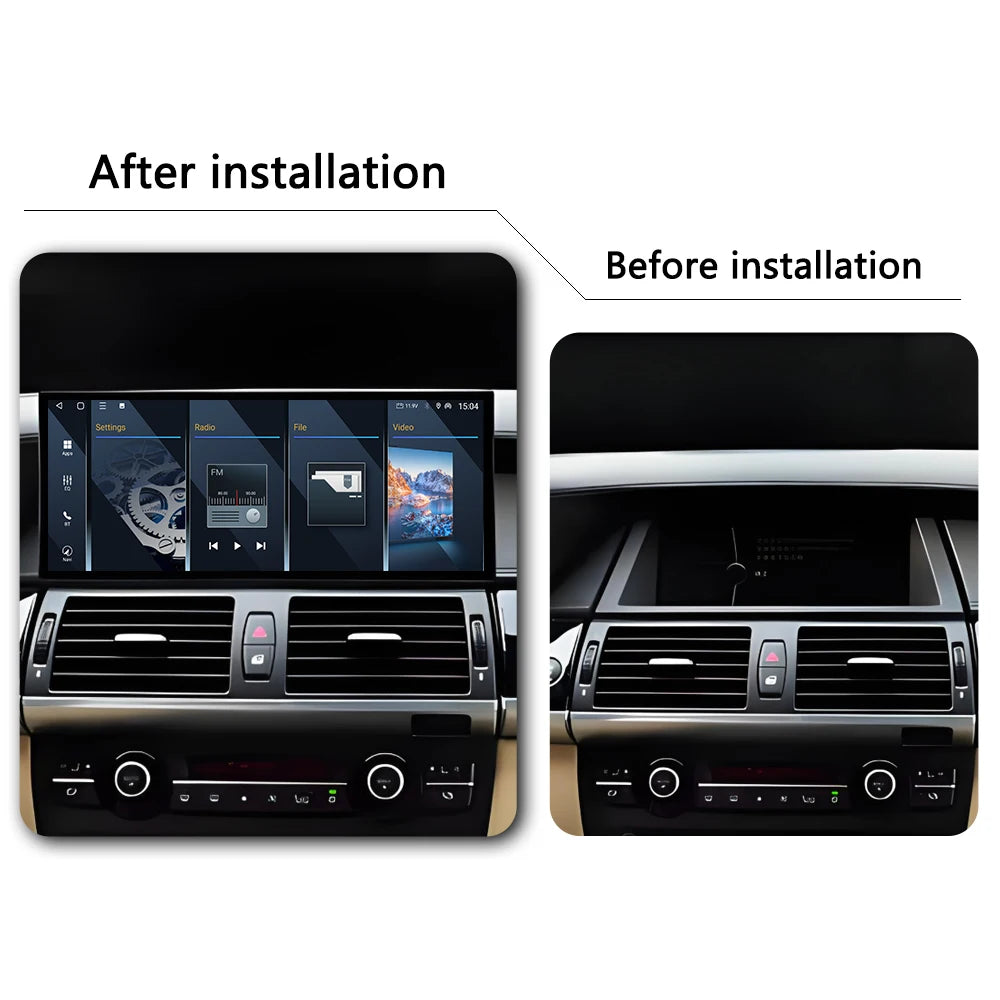 Wireless Carplay Android 14 Car Radio for BMW X5 E70 X6 E71 2008 - 2013 CCC CIC System Mul