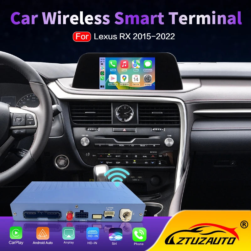 Wireless CarPlay for Lexus RX 2015-2022, with Android Auto MirrorLink AirPlay Car Play USB