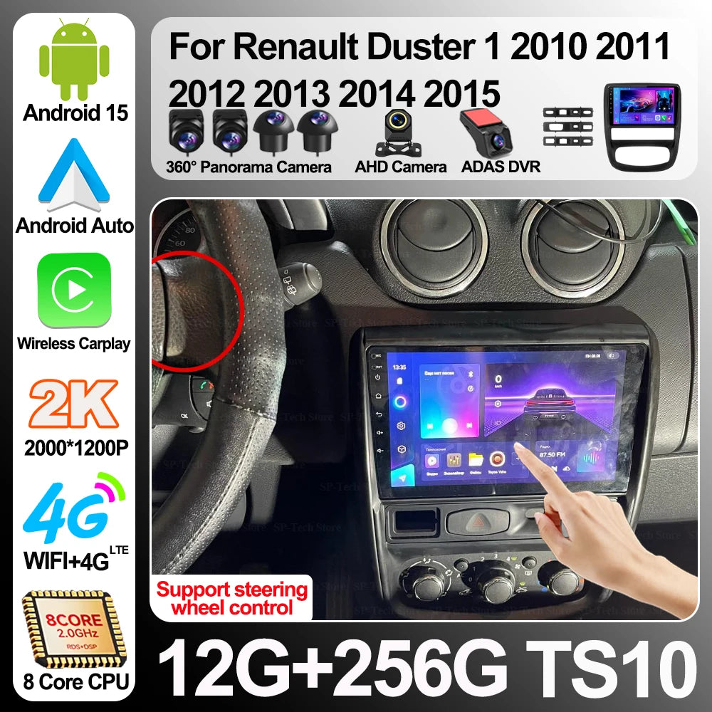 Android 16 For Renault Duster 1 2010 2011 2012 2013 2014 2015 Carplay Car Radio Multimedia | AUTOKITSHOP
