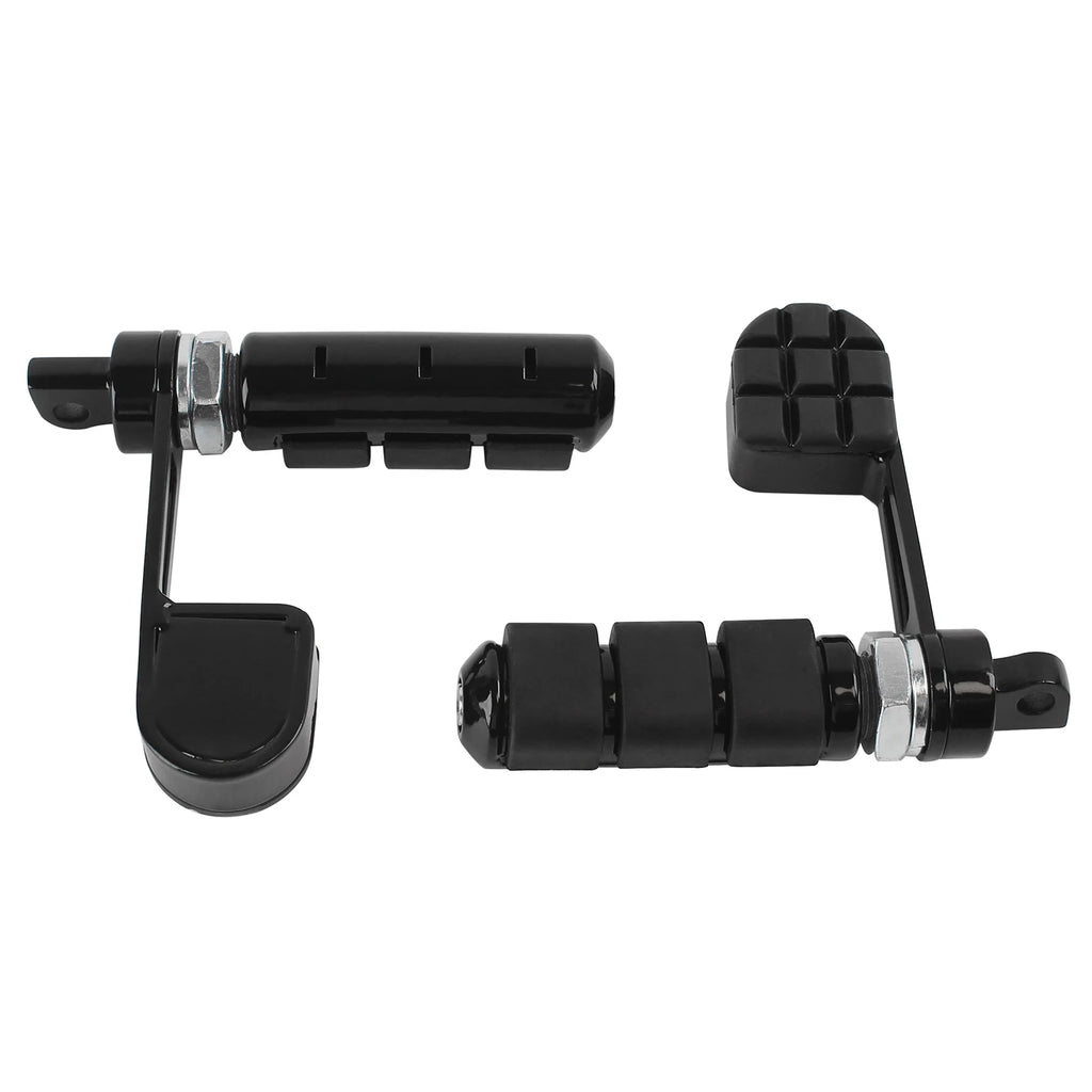 Motorcycle Black Stirrup Heel Foot Rest Pegs For Harley Sportster XL 883 1200 Softail DYNA FXDF  - Automotive LED Light