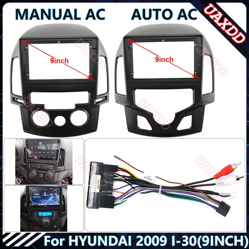 For HYUNDAI 2009 I-30 9INCH Car Radio Android Stereo Audio Screen Multimedia Video Player