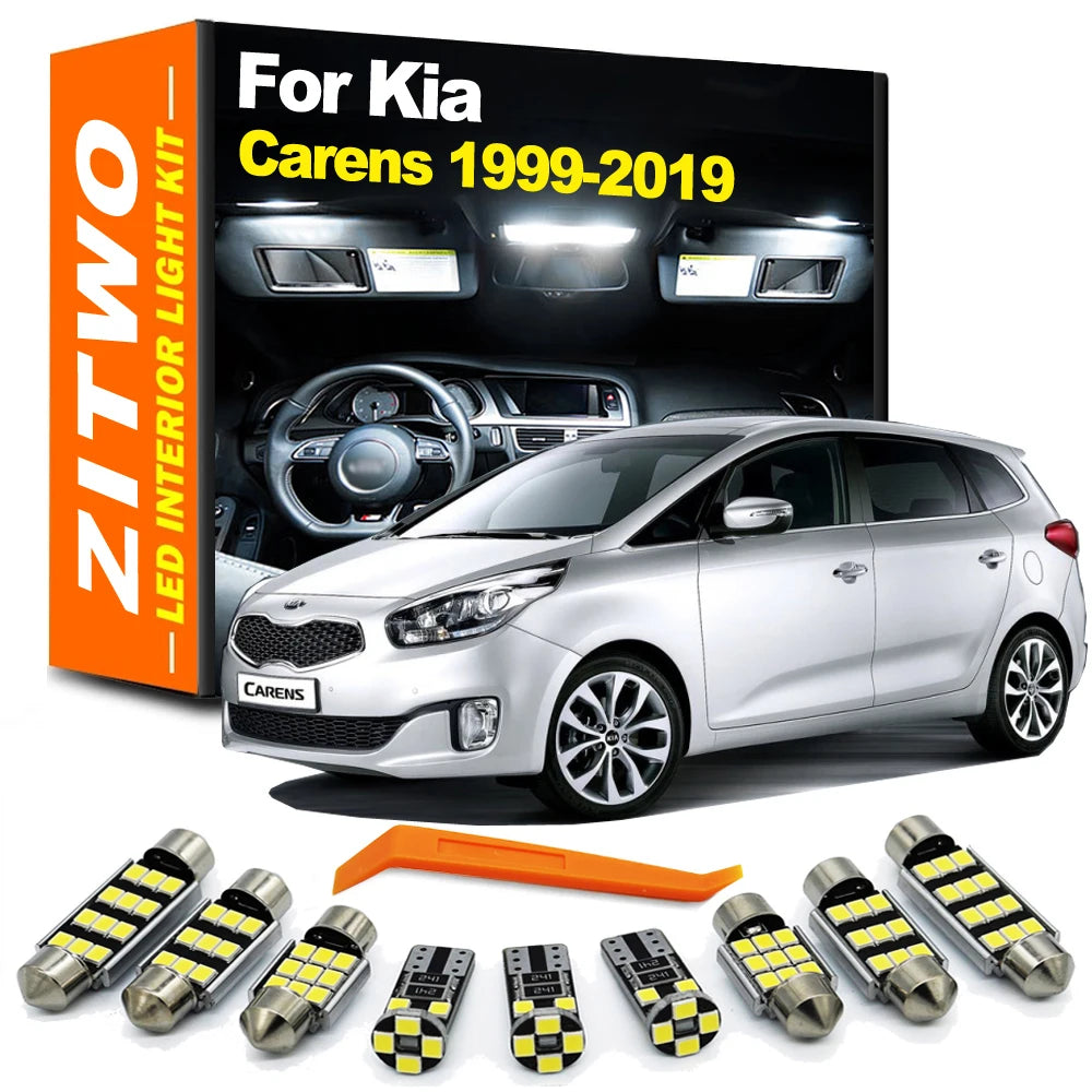 ZITWO LED Interior Light Dome Trunk Reading Plate Bulb Kit For Kia Carens 1999- 2013 2014 2015 2016 2017 2018 2019 Accessories