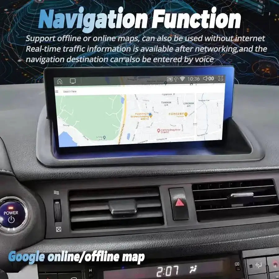 Android Carplay Autoradio For Lexus CT200 CT200h 2011-2019 10.25'' Stereo CarPlay Multimed | AUTOKITSHOP