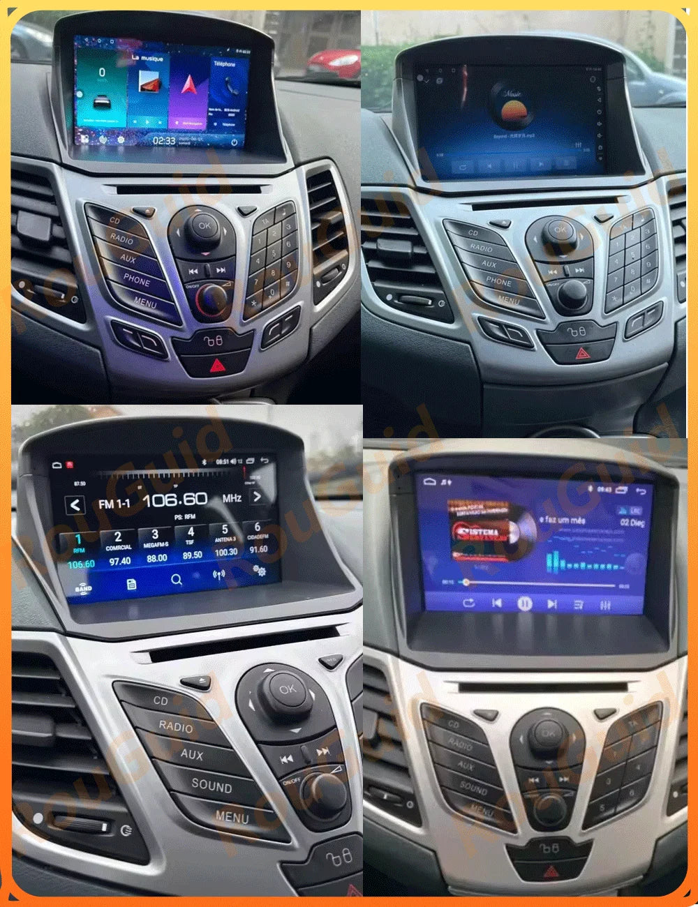 Android 16 Carplay For Ford Fiesta MK7 2009 2010 2011 - 2016 Multimedia Player Bluetooth 5 | AUTOKITSHOP