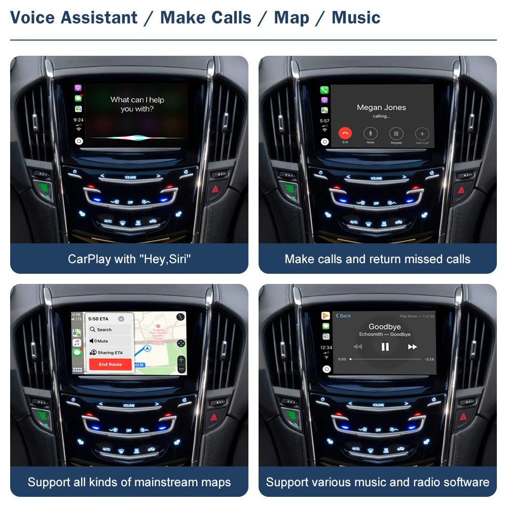 CN Wireless CarPlay for Cadillac ATS 2014-2017 Android Auto Interface Mirror Link AirPlay  | AUTOKITSHOP
