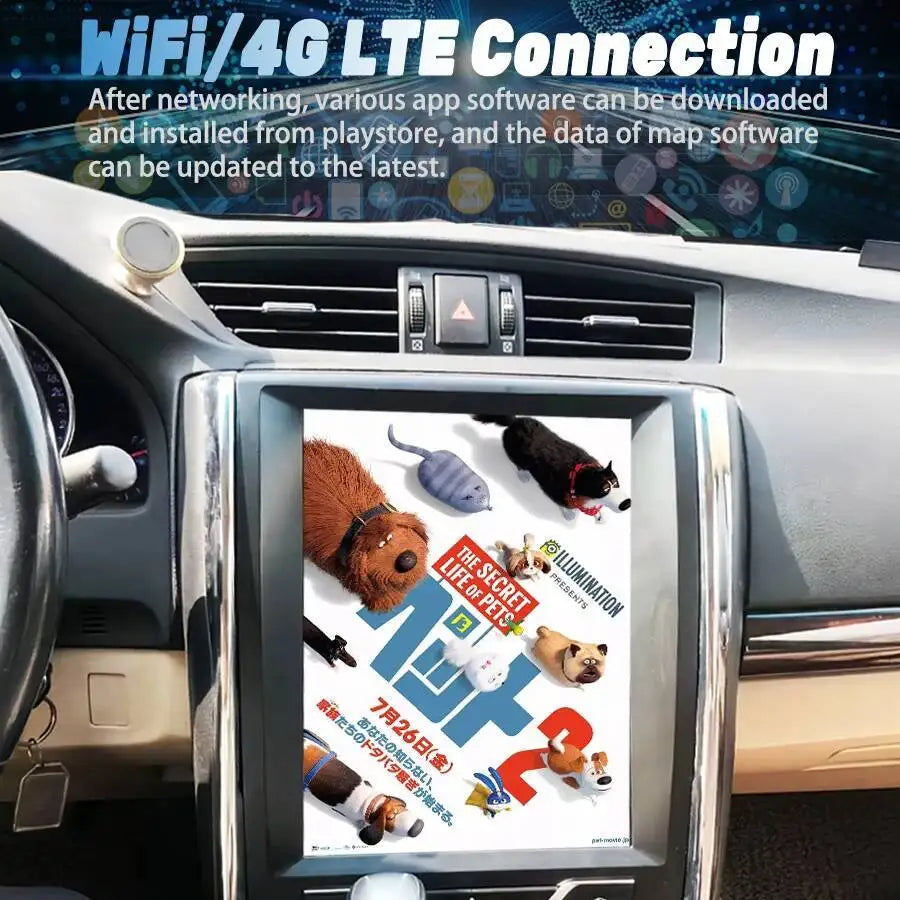 12.1inch 1024*768P 4G BT Car Multimedia Video Player Stereo For TOYOTA REIZ 2012-2025 Andr