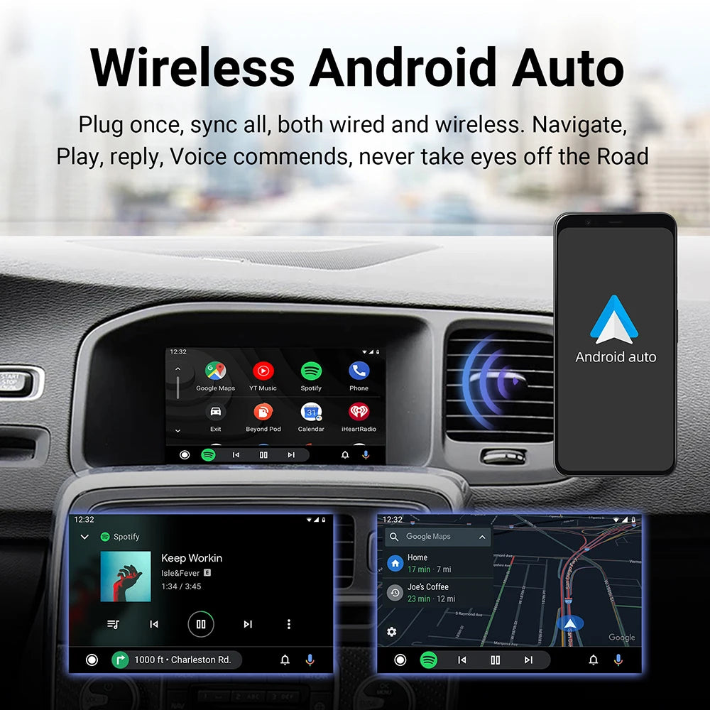 For Volvo XC60 XC70 S60 S80 V60 V70 V40 Wireless Carplay Android Auto Modulo AI Box Decode | AUTOKITSHOP