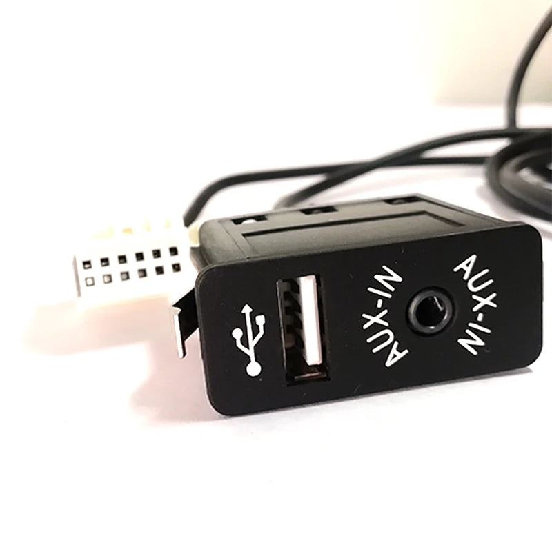 Aux USB Socket Car Radio Audio Adapter Cable For BMW E60 E63 E64 E66 E81 E82 E70 E90