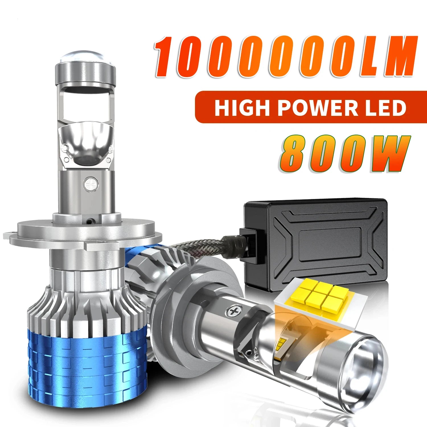 Led Projector Mini Lens H7 H4 H11 Headlight Bulbs Canbus 100000LM H8 H9 9005 HB3 9006 HB4