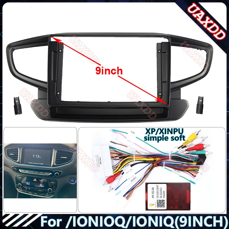 For Hyundai IONIQ 9INCH Car Radio Android Stereo Audio Screen Multimedia Video Player Navi