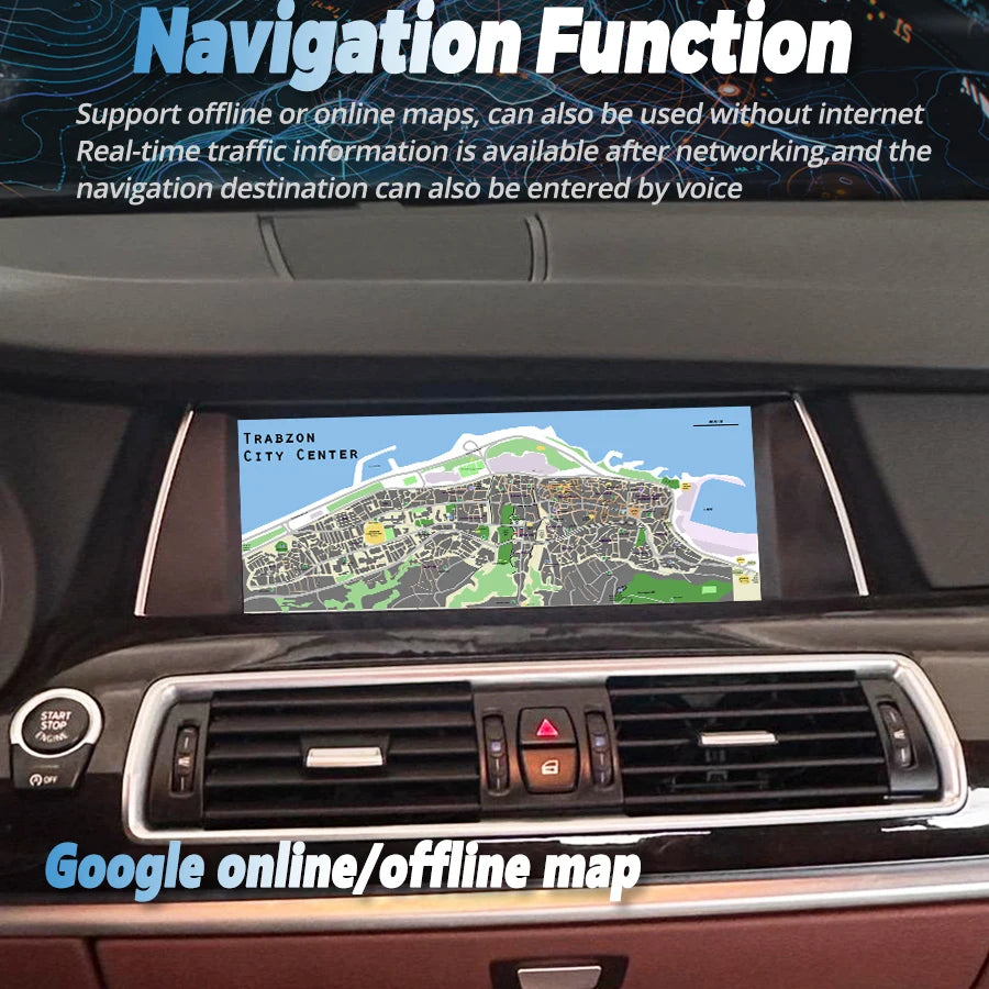 Android 13 Car Media Player Stereo Radio All-in-one For BMW 5 GT Series F07 2011-2016 CIC  | AUTOKITSHOP
