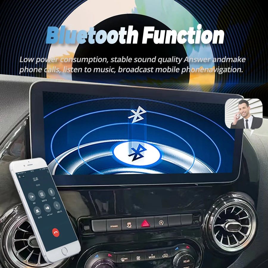 12.3inch Navigation Head Unit For Mercedes Benz Vito 116 W447 2014-2022 Android Auto Radio