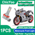 Motorcycle Front Light 6000K Super White LED H11 H8 H9 Moto Headlamp Plug and Play 12V For
