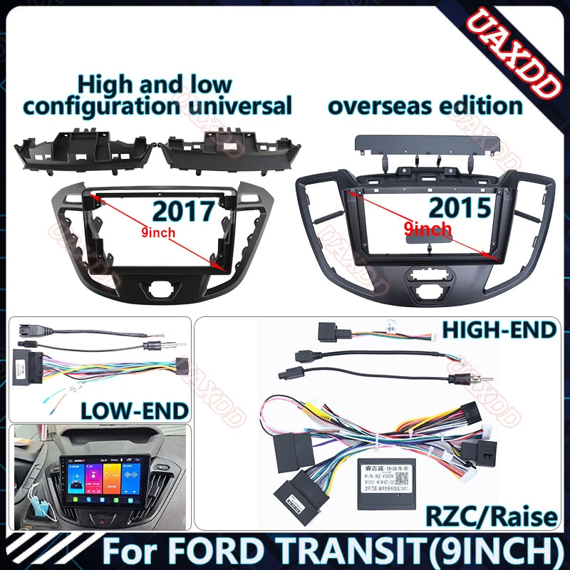 For FORD 2015-2017 Transit Tourneo 9INCH Car Radio Android Stereo Audio Screen Multimedia