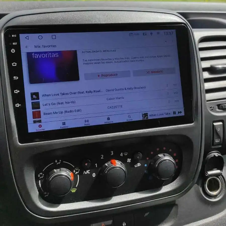 Car Radio Navigation GPS BT Multimedia For Opel Vivaro Android 14 2018 Renault Trafic III