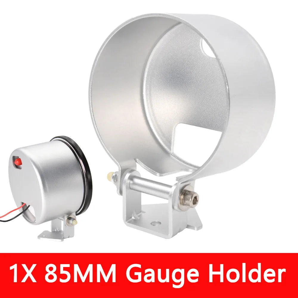 85mm Water Temperature Meter Oil Pressure Fuel Level Voltage 4In1 Multifunctional Gauge Oil Pres - Automotive LED Light