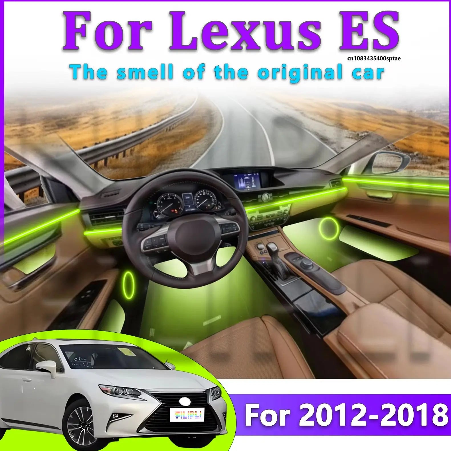 RGB - Ambient Light - for Lexus 2012-2018 - App Control - Car Interior Lighting | AUTOKITSHOP
