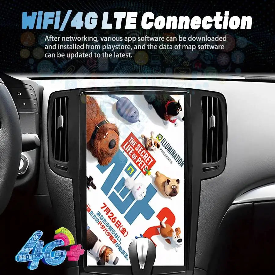 Car Multimedia Video Player 13.6" Vertical Screen Car Radio For Infiniti G25 G35 G37 2010  | AUTOKITSHOP