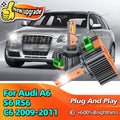 LED Headlight For Audi A6 S6 RS6 C6 2009 2010 2011 Bulbs 30000LM Canbus Replace Xenon Lamp