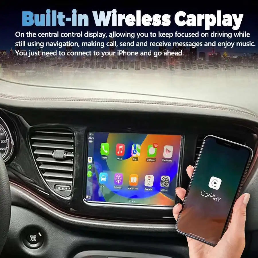 8.4inch For Dodge Ram Challenger Chrysler 300C Jeep Compass Cherokee Commander Android Car